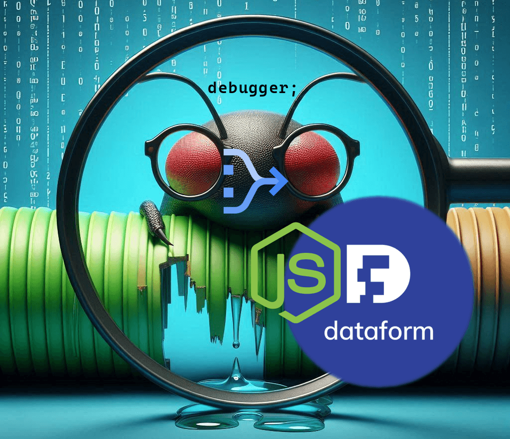 Debugging Dataform with Node.js in VScode cover image